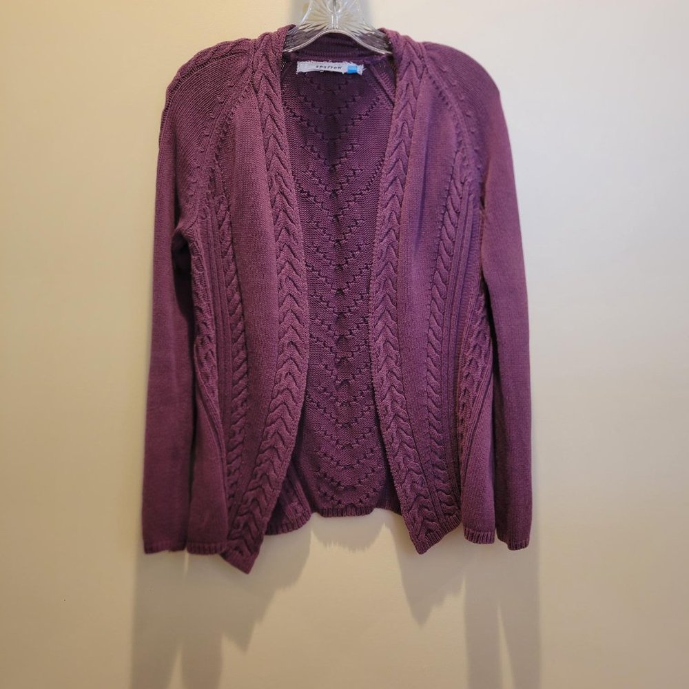 Anthropologie Sparrow cotton knit cardigan size M